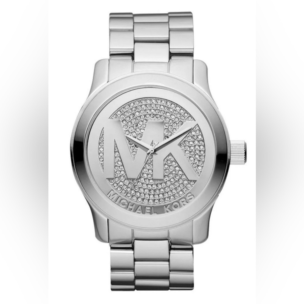 Michael Kors Women's Parker MK5544 Silver Stainless-Steel Quartz Dress Watch